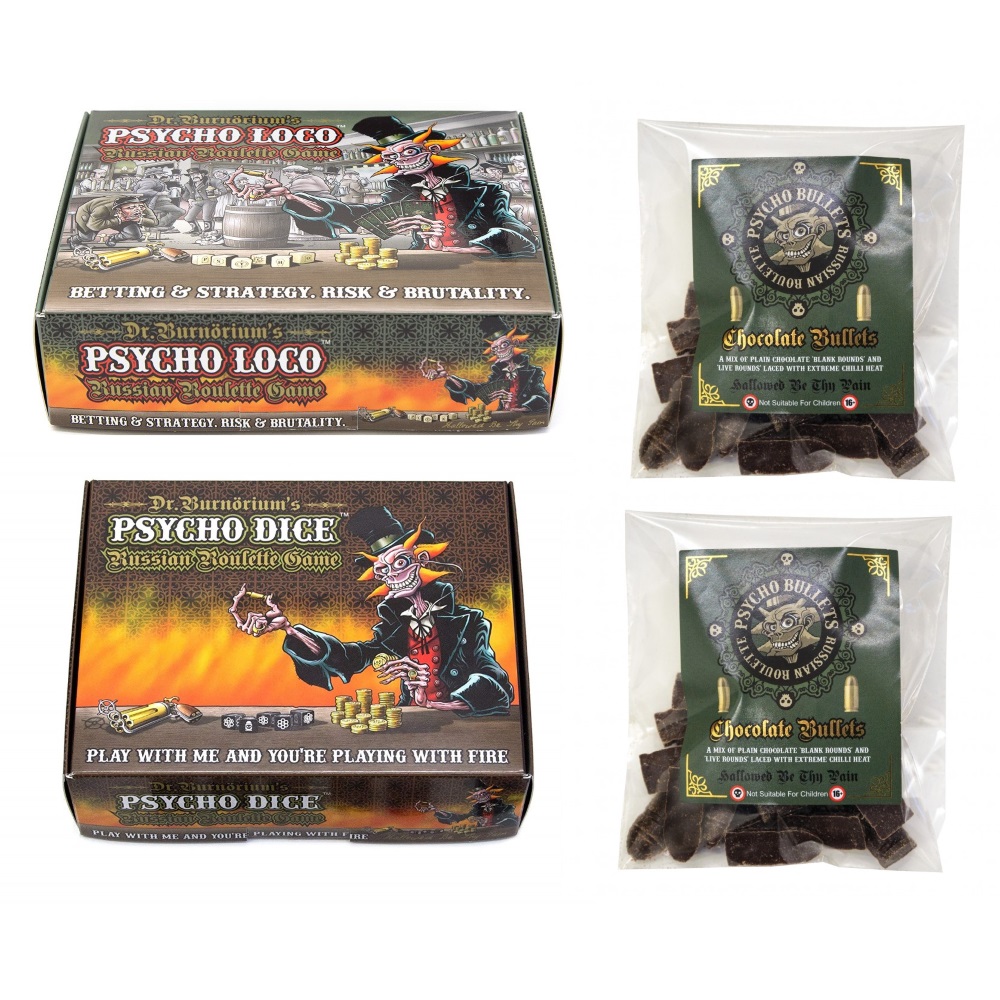 Psycho Loco Russian Roulette Game Chili Chocolate Game 